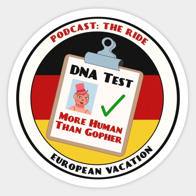 Gopher DNA Test Sticker by Podcast: The Ride